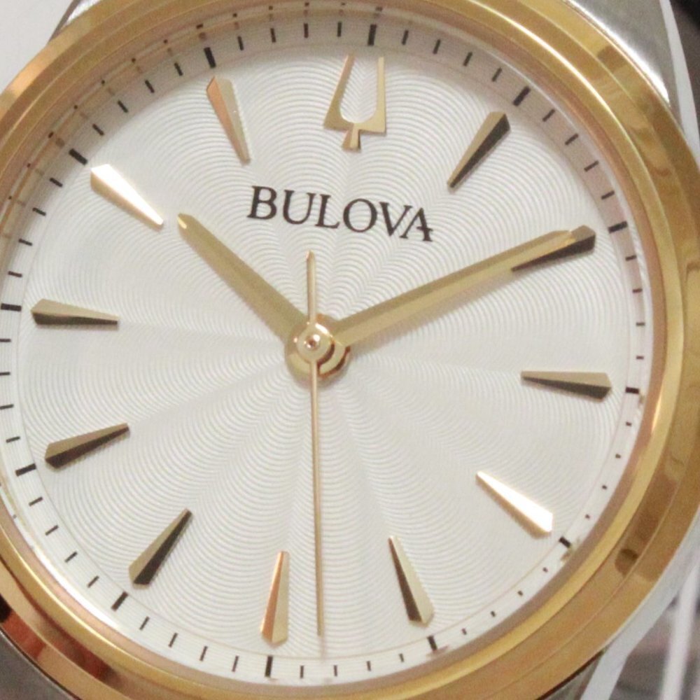 Bulova Ladies Sutton Classic Quartz Watch Two Tone Silver Dial 28mm - Picture 13 of 14